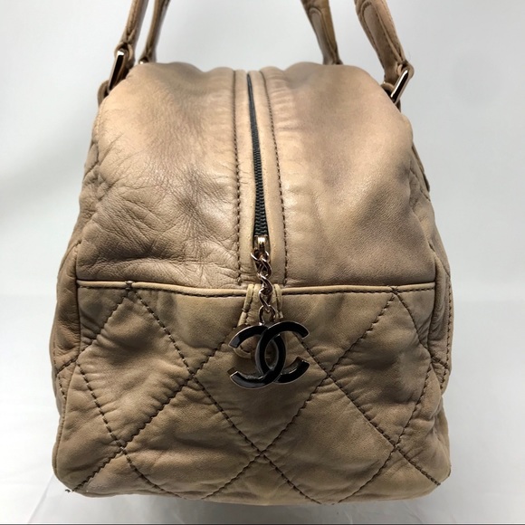 Chanel Ltd Edtn Tan “Cloudy Bundle” Quilted Bowler - Picture 4 of 12